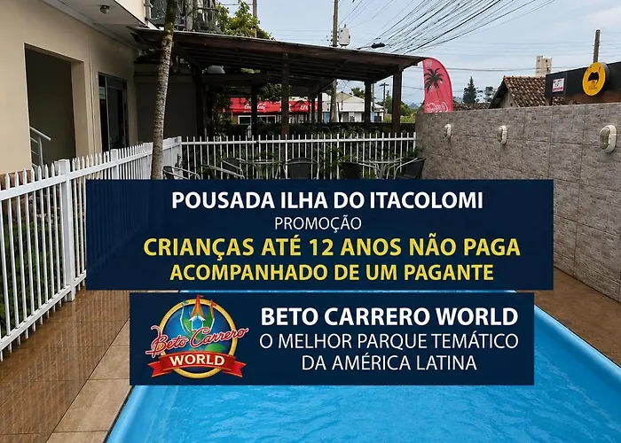 Pousada Ilha Do Itacolomi Com Piscina 2Km Do Beto Carrero Penha 